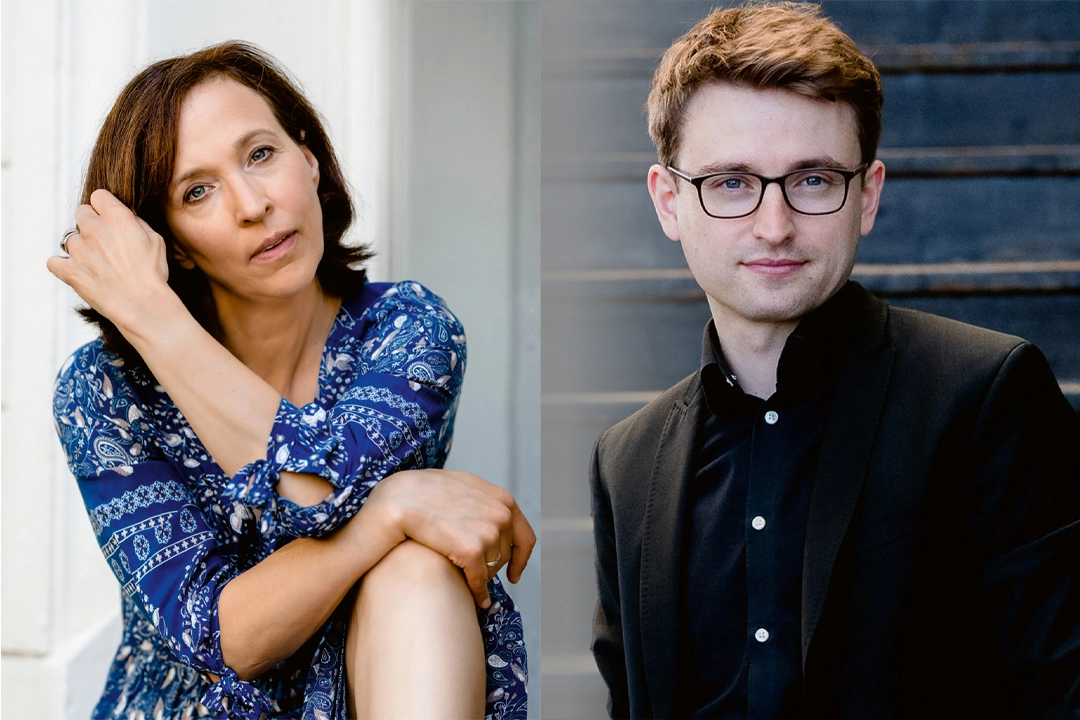 Collage: Portraits von Franziska Gottwald und Lukas Rommelspacher